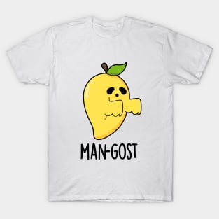 Man-gost Cute Halloween Mango Fruit Ghost Pun T-Shirt